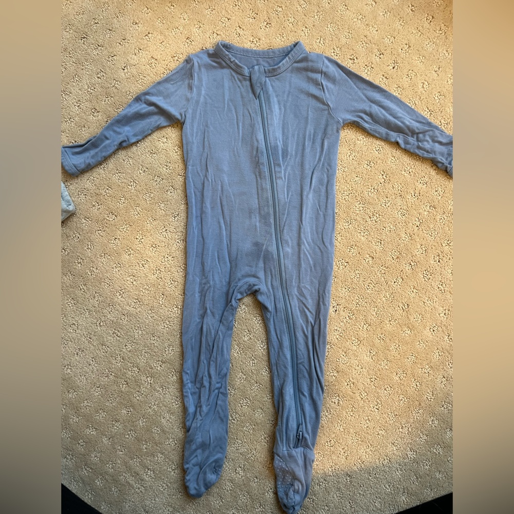Kyte Blue Footies - 6-12 months